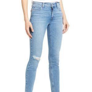 PAIGE Verdugo Ripped Raw Hem Skinny Jeans